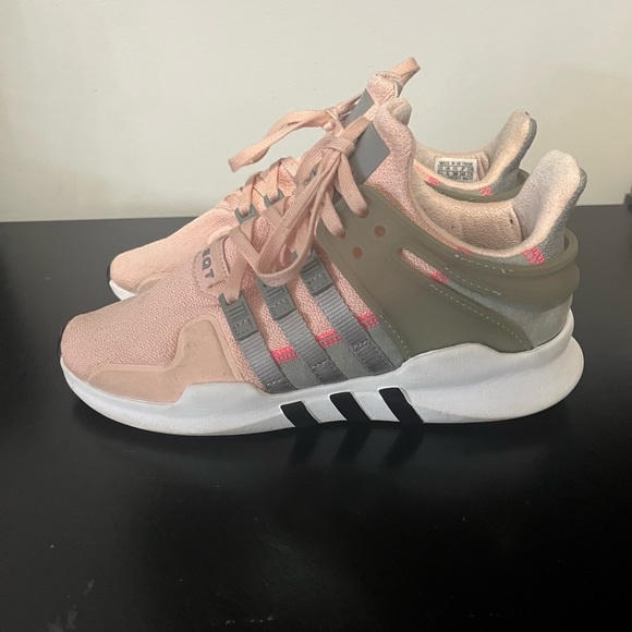 Adidas Women's Blush and Gray Sneakers - Picture 1 of 2